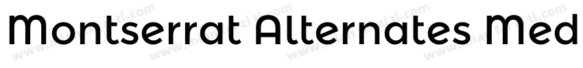 Montserrat Alternates Mediumy字体转换